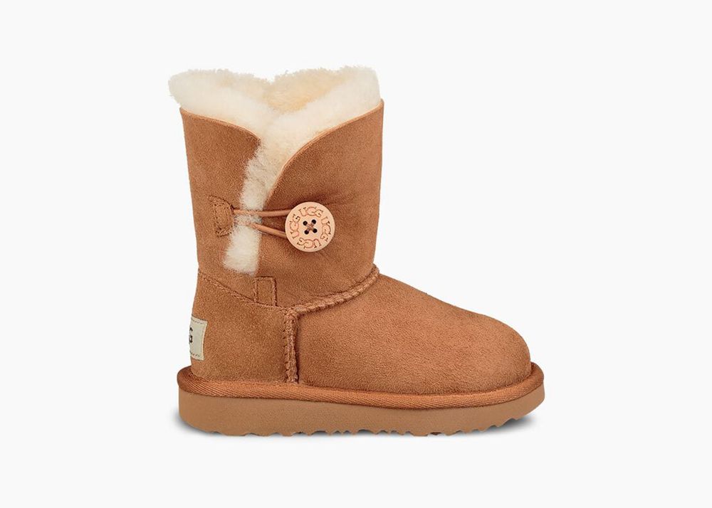 Ugg Classic-Boot Toddlers - Ugg Bailey Button Ii Brown - 390BXDUJH